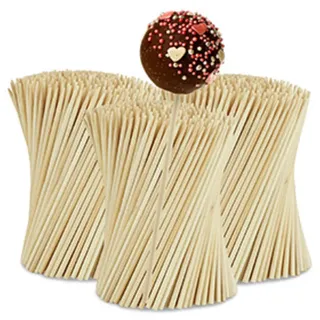 Relaxdays Cake Pop Stiele Bambus 1000er Set Hellbraun,