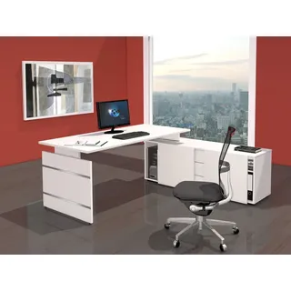 Komplettarbeitsplatz Aveto Schreibtisch mit Sideboard