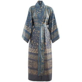 Bassetti Kimono, Grau, Textil, Ornament, Gr. S/M, Oeko-Tex® Standard 100, Badtextilien, Bademäntel