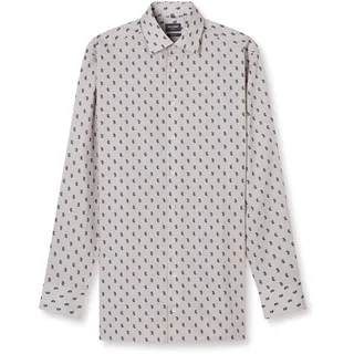 Olymp Businesshemd OLYMP "OLYMP Luxor, modern fit, New Kent", Herren, Gr. 41, Normaler Arm, nougat, 100% Baumwolle, Hemden
