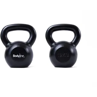 Bodyline Kugelhantel 12 kg Kettlebell Gusseisen