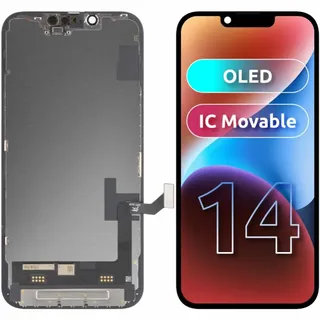 JK Display Unit für iPhone 14, OLED Version, Schwarz (Display, Apple iPhone 14), Mobilgerät Ersatzteile, Schwarz