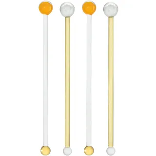 LEONARDO Rührer POESIA 4er-Set 20 cm orange/weiß, 076499