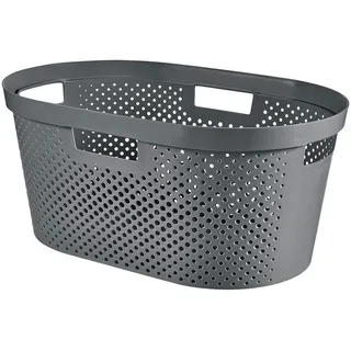 Curver Infinity 40l Wäschebehälter, Dunkelgrau