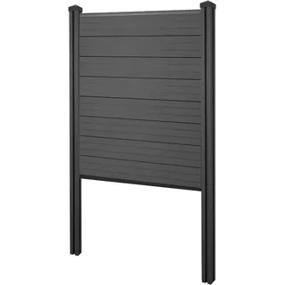 Mendler WPC Sichtschutz 105 cm grau WPC
