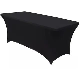 GreenBlue Stretch-Tischdecke Tishcover 180 x 75 cm Schwarz