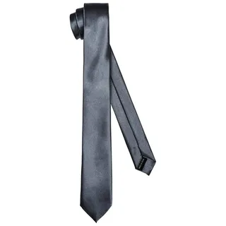 Ladeheid Krawatte Klassische Herren Krawatte glänzend Vielfältige Farben TMS-5 150cmx5cm (1-St) schwarz