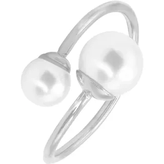 Steel_Art Damenring mit Perle Carlie silberfarben poliert in silberfarben poliert | Gr.: 62