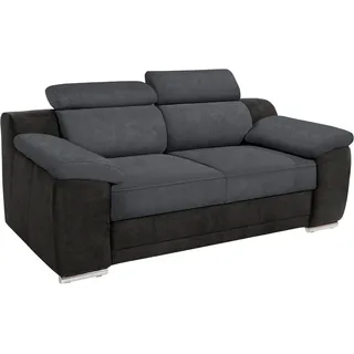 sit&more 2-Sitzer "Xenia", grau|schwarz