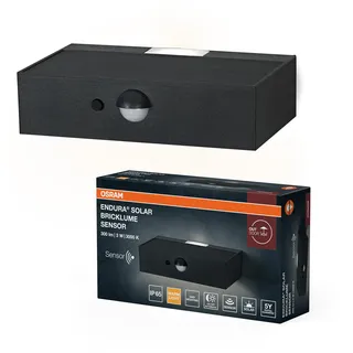Osram Solarleuchte Kunststoff 3,5 cm inkl. Bewegungsmelder dunkelgrau