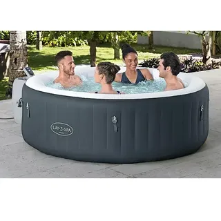Bestway Lay-Z-Spa Mobil-Whirlpool Miami Air Jet  (Ø x H: 196 x 66 cm, Anthrazit, 908 l)