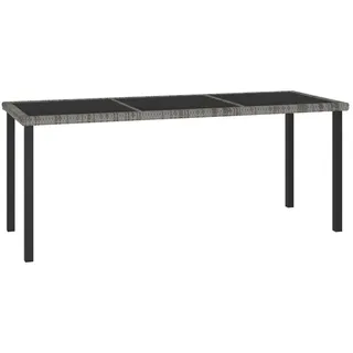 vidaXL Garten-Esstisch 180 x 70 x 73 cm Grau