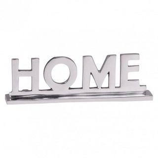 Wohnling Deko-Buchstaben WL1.930 (Home Deko Schriftzug Design Wohnzimmer Dekoration), Wohndeko für Esstisch Silber 22 cm, Aluminium Alu silberfarben