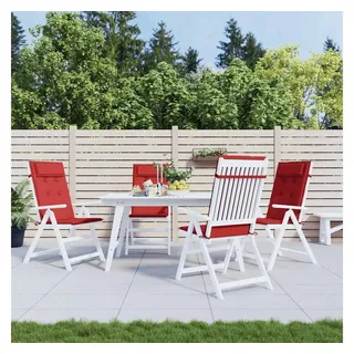vidaXL Hochlehner Auflage 4 St. 100 x 50 x 5 cm rot