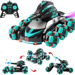 D&I RC-Auto Panzer Blauschwarz 6CH RTR