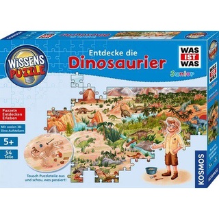 Puzzle Wissen: WAS IST WAS junior - Entdecke die Dinosaurier - 54 Teile