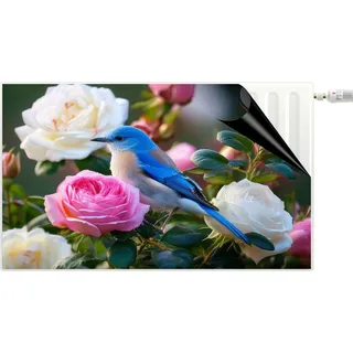 Dekorative Heizkörperabdeckung Frühling Magnetmatte Bunter Vogel - Bunt