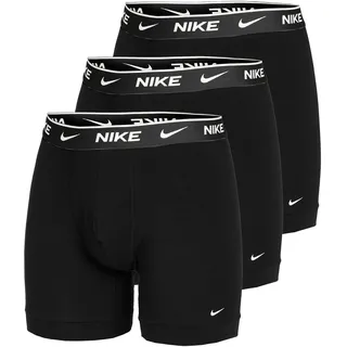Nike Boxershorts 3 Einheiten Schwarz / Weiß M