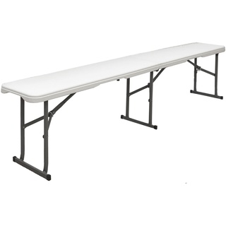 Kunststoff Bierbank - Klappbar 182x27x43 - Sitzbank - Gartenbank Camping Bank