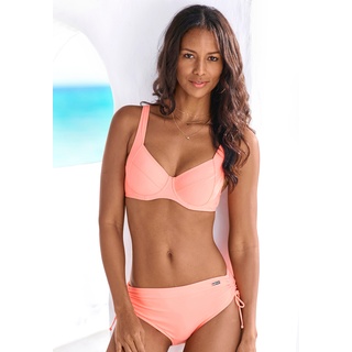 Bügel-Bikini LASCANA Gr. 38, Cup F, rot (lachs) Damen Bikini-Sets Ocean Blue Bestseller