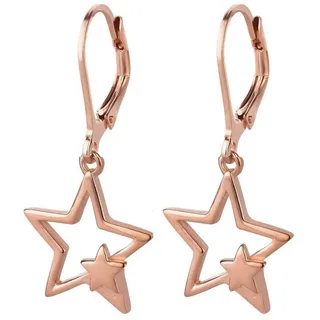 schmuck23 Paar Ohrhänger Ohrringe grosser Stern 925 Silber, Damen Geschenk echte Silberohrringe