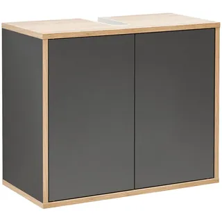 Fackelmann Waschbeckenunterschrank Finn 60 x 50 x 30,5 cm Anthrazit