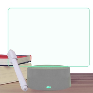UINO Trocken abwischbare Acryltafel - Leuchtendes, trocken abwischbares Board mit Lichtständer - Klares Whiteboard mit Ständer für Schreibtisch, Acryl-Memo-Tablet für Büro, Schule, it 3