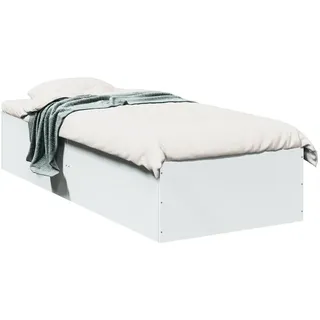 vidaXL Bettgestell 100 x 200 cm Weiß