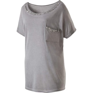 FIREFLY Damen Celine II T-Shirt, Silver Greymelange, 40