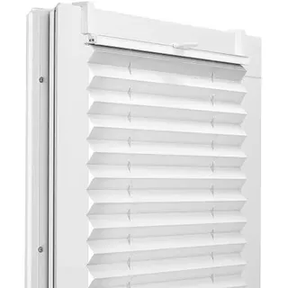 fenster dekor Plissee 40 x 110 cm Weiß
