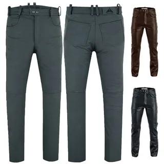 RadMasters Lederhose GW870 Lederjeans Lederhose Büffelleder Schwarz und Braun schwarz 60/4XL