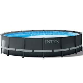 Intex Frame Swimming Pool Set "Ultra Rondo XTR",anthrazit,Ø 488 x 122 cm