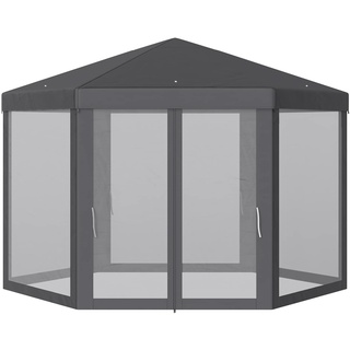 Outsunny Pavillon in sechseckiger Form 390 x 390 x 250 cm (LxBxH)