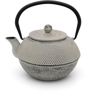 Bredemeijer graue gusseiserne Teekanne 1.1 Liter - Asia Gusskanne Jang mit Edelstahl-Teefilter-Sieb