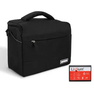 EOS Bundle Tasche für Canon Spiegelreflexkamera, mit Ersatzakku LP-E10 | Passend für Canon EOS 4000D, 2000D, 1300D, 1200D, inkl. Qualitäts-Ersatzakku LP-E10