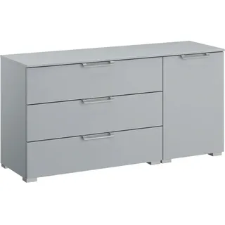 Novel Sideboard, Hellgrau, Kunststoff, 1 Fächer, 3 Schublade(n) Schubladen, 120x61x42 cm, Blauer Engel, Goldenes M, BQ - Bündnis für Qualität, Made in Germany, Typenauswahl, Beimöbel erhältlich, stehend, in verschiedenen Größen Holzdekoren erhältlich, Wohnzimmer, Kommoden & Sideboards, Sideboards