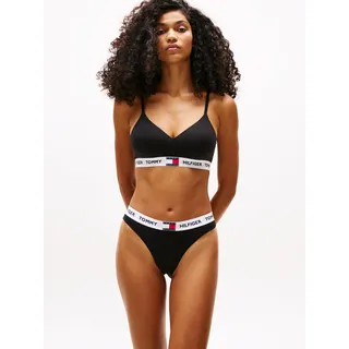 Tommy Hilfiger Bralette-BH "BRALETTE LIFT", Damen, Gr. L (40), N-Gr, schwarz, Jersey, Obermaterial: 90% Baumwolle, 10% Elasthan, TOMMY HILFIGER UNDERWEAR, unifarben, Basic, körpernah, BHs, mit kontrastfarbenen Details, mit Logoschriftzug