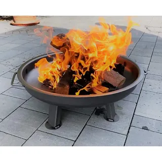 Czaja Stanzteile Feuerschale Kiel Ø 60 cm - mit verstärktem Rand - Feuerschalen für den Garten, Terrasse und Balkon, Feuertonne und Feuerkorb, kleine Feuerstelle für den Garten...