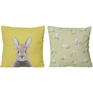 Kaemingk Deko-Kissen Ostern Polyester 2-fach sortiert 45 x 45 cm bunt