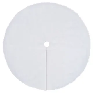 vidaXL Weihnachtsbaumdecke 150 cm Weiß