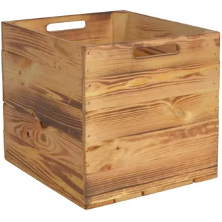 CHICCIE Kallax Holzkiste Karl - Einzelkiste Aufbewahrungsbox 33x38x33cm Aufbewahrungskorb Holzbox Holz Regal
