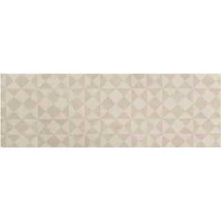 Primaflor Vinyl-Läufer "Küchenläufer NIZZA, Made in Belgium", beige, B:60cm H:2,5mm L:200cm, Polyvinylchlorid (PVC), PRIMAFLOR-IDEEN IN TEXTIL, Teppiche, Läufer aus Vinyl, abwischbar, modernes geometrisches Design, Küche