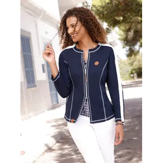 Casual Looks WITT WEIDEN Shirtjacke in marine-ecru | Gr.: 50