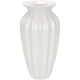 Dekovase I.GE.A. "Keramik Vase" Vasen Gr. B/H: 15 cm x 29 cm, weiß Blumenvasen Aus Keramik, groß rund