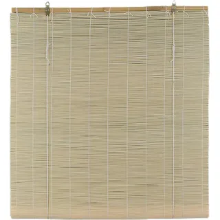 Seitenzugrollo Bambus Raffrollo Bambusraffrollo Stil Holzrollo Sichtschutz 120x220 cm Natur