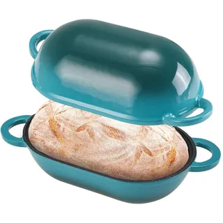 nsirons Gusseisen Brotbackform mit Deckel 23 cm