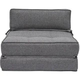 miliboo Schlafsessel KATY Polyester 1-Sitzer 80 x 90 x 100 cm Grau
