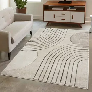 Teppich CARPET CITY "BONITO 7170" Teppiche Gr. B/L: 200 cm x 290 cm, 11 mm, 1 St., braun Esszimmerteppiche Flachflor, Hochtief-Muster 3D-Effekt