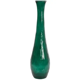 Light & Living Kopie, Dunkelgrün, Glas, 99 cm, Dekoration, Vasen, Bodenvasen