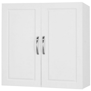 SoBuy Hängeschrank FRG231 Badschrank Küchenschrank Medizinschrank mit 2 Türen weiß